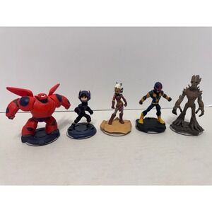 Disney Infinity 2.0 Character figurine pieces lot Marvel Star Wars 5 pieces